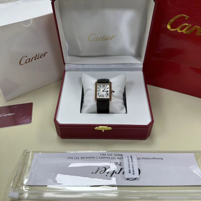 [Cartier]까르띠에 탱크 루이 남성용-76 쿼츠 WGTA0011 (LARGE) 실사