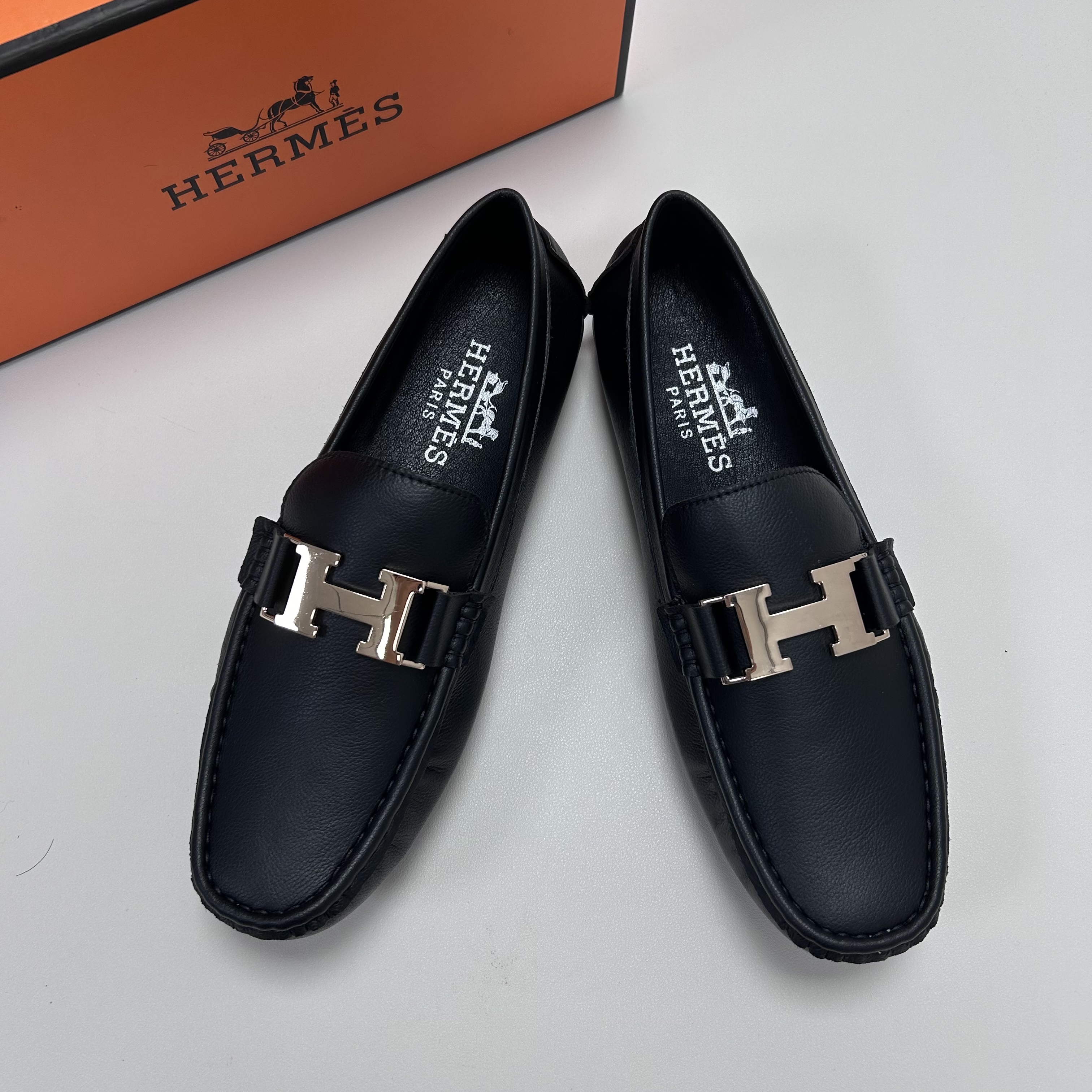 [업 신상]Hermes 2020 Mens Leather Loafer - 에르메스 2020 남성용 레더 로퍼 …