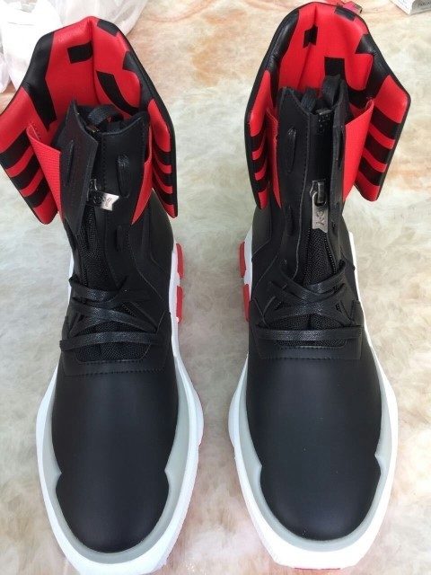 (해외명품正品 ) y3 BLACK RED NOCI 0003 HIGHTOP SNEAKER 실사