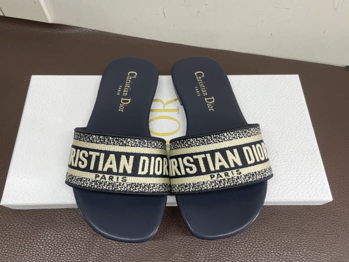 Christian Dior 2019 Womens Logo Jacquard Slipper - 크리스챤 디올 여…