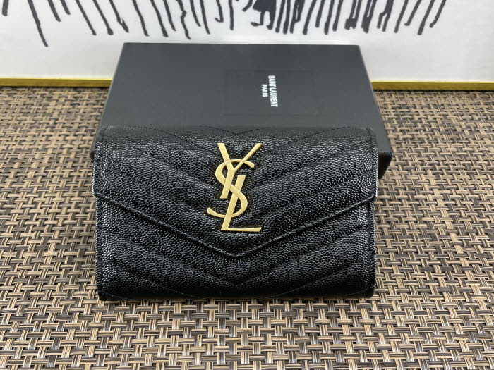 Saint Laurent 생로랑 3단 지갑 Y10891-1신상 실사