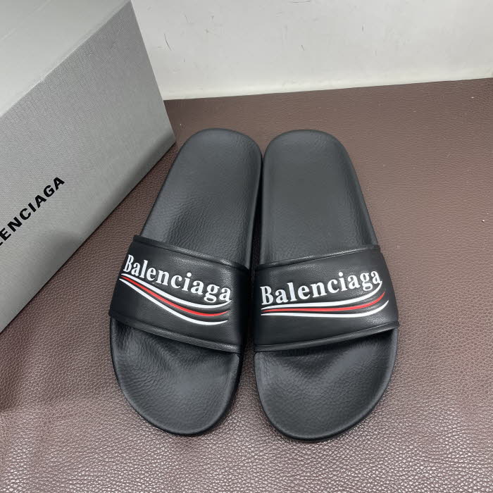 Balenciaga 2019 Mm/Wm Wave Logo Leather Slipper - 발렌시아가 남/여 …